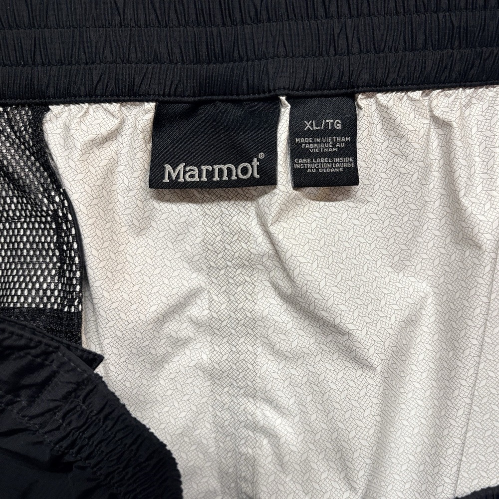 Marmot Precip Black Nylon Full Zip Gorpcore Rain Waterproof Hiking Pants Mens XL - Picture 6 of 15